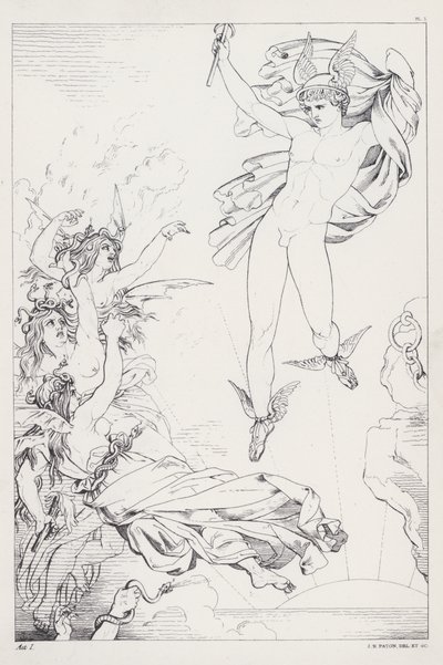 Shelleys Prometheus Bağlanmamış, I. Perde by Joseph Noel after Paton