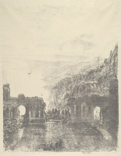Aetna Üzeri Taormina by Joseph Pennell