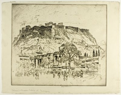 Antik, Ortaçağ ve Modern Atina, Cami by Joseph Pennell