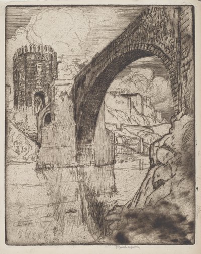 Alcantara Köprüsü Kemeri by Joseph Pennell