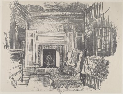 Yatak Odası, Stenton by Joseph Pennell