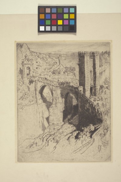 Alcantara Köprüsü (gravür) by Joseph Pennell