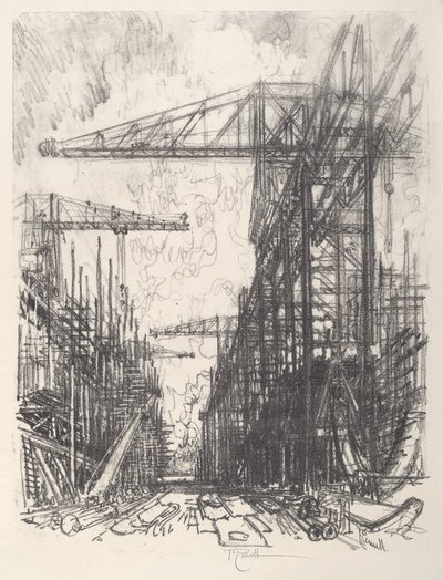 Bina Yok Edicileri, No.I, 1917. by Joseph Pennell