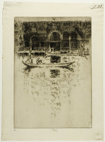 Bizans Sarayı, Venedik by Joseph Pennell