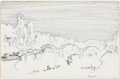 Charenton-le-Pont, yaklaşık 1893. by Joseph Pennell