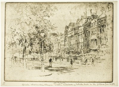 Cheyne Yürüyüşü, Chelsea by Joseph Pennell