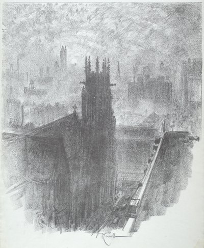 İsa Kilisesi, St.Louis by Joseph Pennell