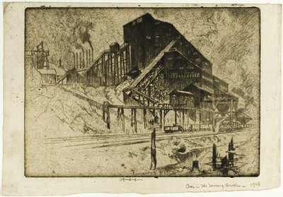 Kömür—Yükselen Kırıcı by Joseph Pennell