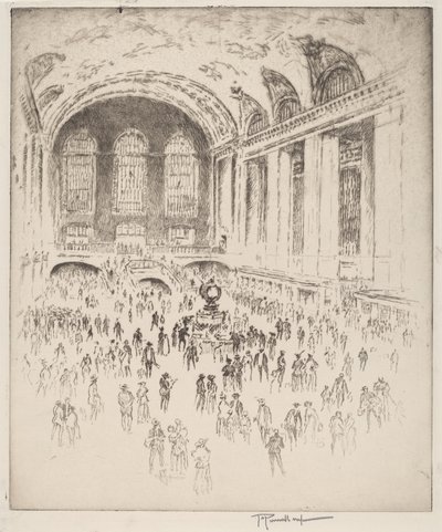 Salon, Grand Central, New York by Joseph Pennell