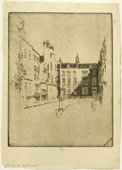Cowley Caddesi, Westminster by Joseph Pennell