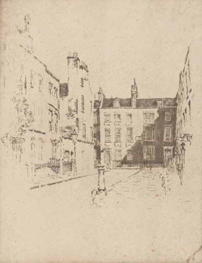Cowley Caddesi, Westminster, 1906. by Joseph Pennell
