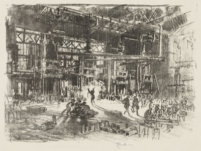 İngiliz Savaş Çalışması: Presler by Joseph Pennell