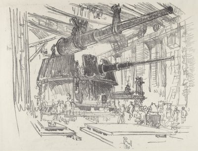 Taretlere Silah Takma, 1916. by Joseph Pennell