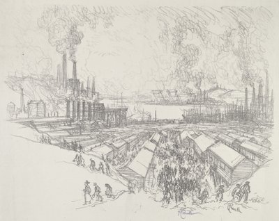Saat beş by Joseph Pennell