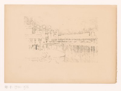 gölet görünümü by Joseph Pennell