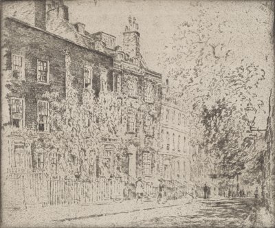 Great College Street, Westminster, 1904. by Joseph Pennell