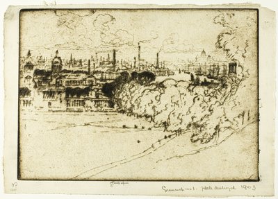 Greenwich Parkı, 1 Numara by Joseph Pennell
