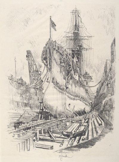 Kuru Havuzda by Joseph Pennell