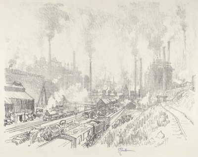Demir ve Çelik Ülkesinde by Joseph Pennell