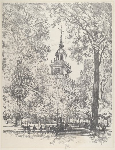 Bağımsızlık Meydanı ve Devlet Evi by Joseph Pennell