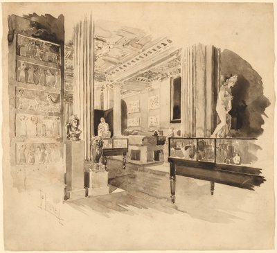 İç, Fitzwilliam Müzesi by Joseph Pennell