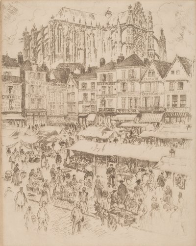 Yer, Beauvais, 1907. by Joseph Pennell