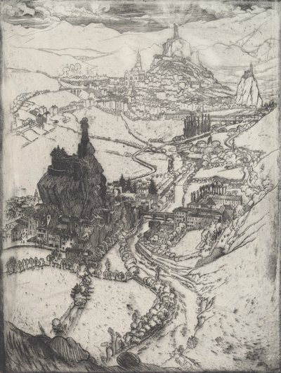 Le Puy, 1894. by Joseph Pennell