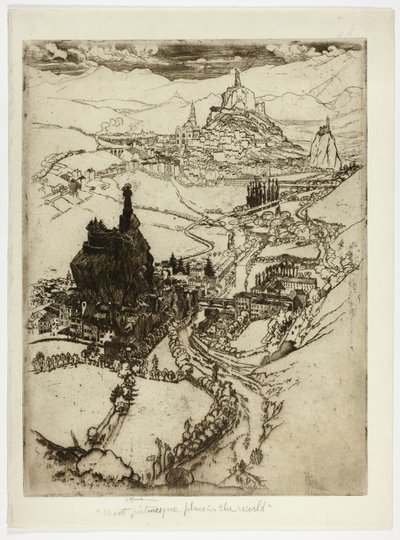 Le Puy, Üçüncü Plaka by Joseph Pennell