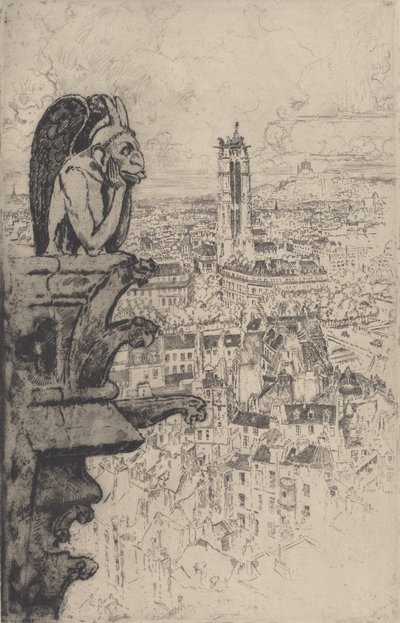 Le Stryge, 1893. by Joseph Pennell