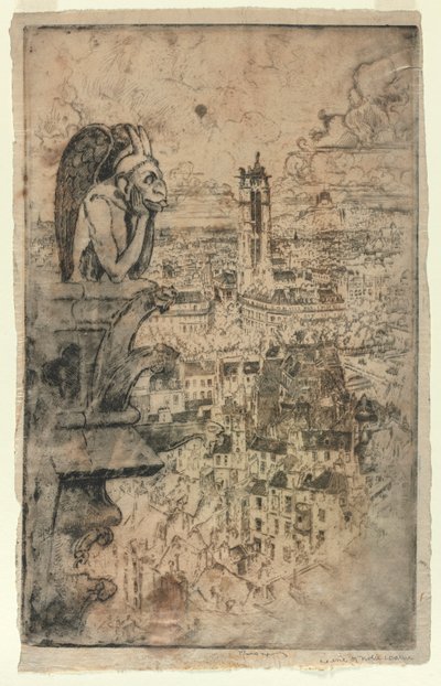 Le Stryge, 1893. by Joseph Pennell
