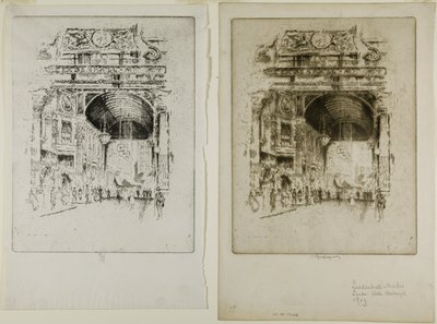 Leadenhall Pazarı, II by Joseph Pennell