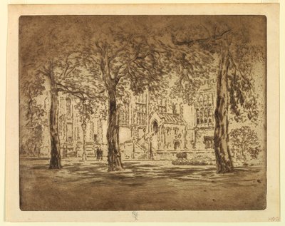 Lincoln'ün Inn Alanları by Joseph Pennell