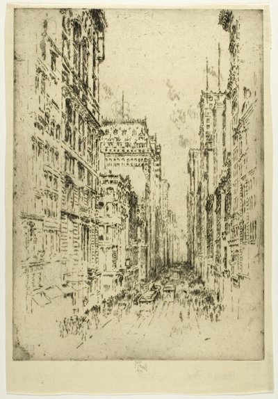 Aşağı Broadway by Joseph Pennell