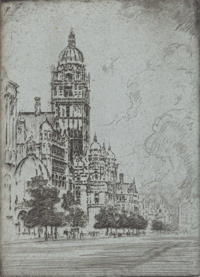 Muhteşem Kensington, 1904. by Joseph Pennell