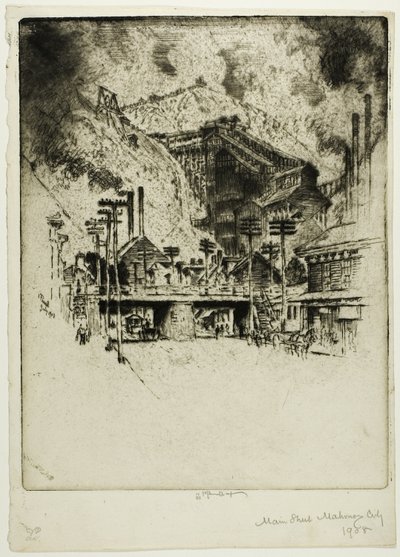 Ana Cadde, Mahanoy Şehri by Joseph Pennell