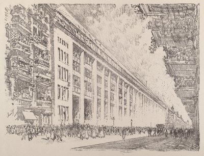 Gün ortası, General Electric Works, Berlin, 1921. by Joseph Pennell