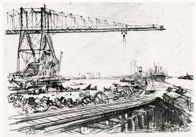 Umut Dağı, Joseph Pennell, 1912 (kömür kömürü) tarafından Panama Kanalı