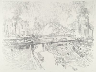 Mühimmat Kasabası, 1916. by Joseph Pennell