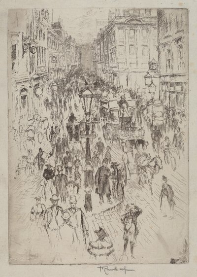 Yeni Oxford Caddesi, Londra by Joseph Pennell