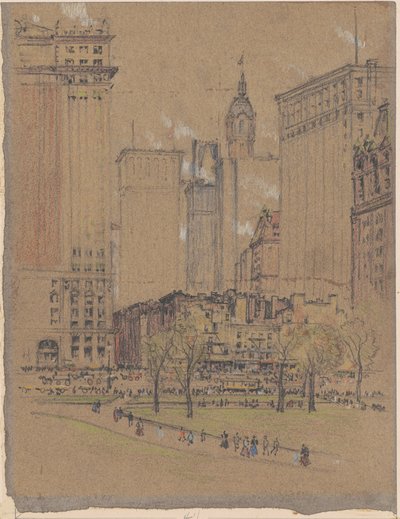 New York, Eski ve Yeni by Joseph Pennell