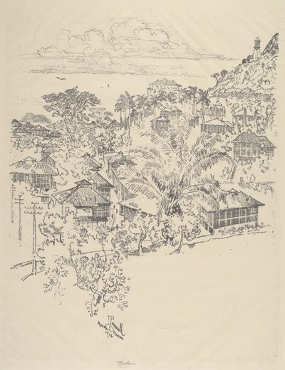 Resmi Ancon, 1912. by Joseph Pennell