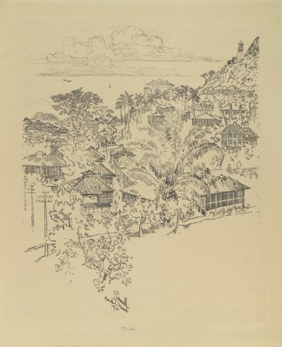 Resmi Ancon. Yönetim Binaları, 1912 by Joseph Pennell