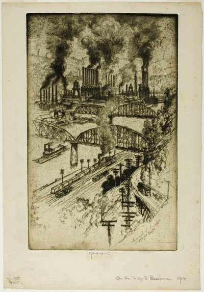 Bessemer Yolunda by Joseph Pennell