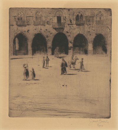 Belediye Binası, Pistoia by Joseph Pennell