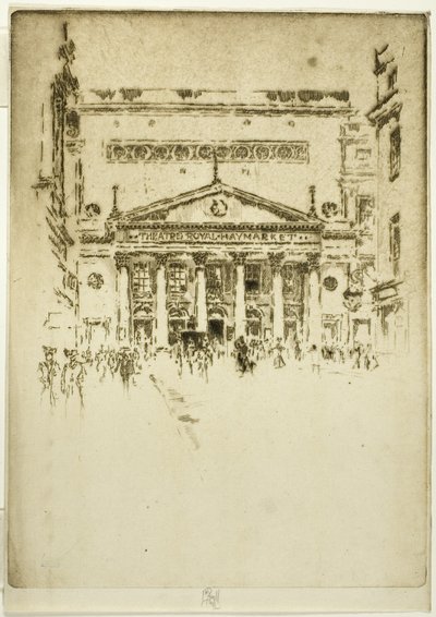 Kraliyet Haymarket Tiyatrosu by Joseph Pennell