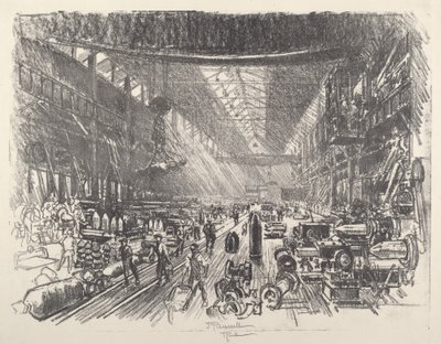 Kabuk Fabrikası, No.I, 1917. by Joseph Pennell
