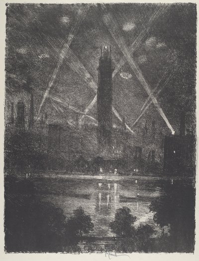atış, 1916. by Joseph Pennell
