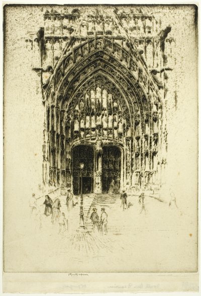Güney Kapısı, Beauvais by Joseph Pennell