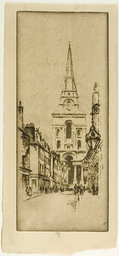 Spitalfield Kilisesi by Joseph Pennell