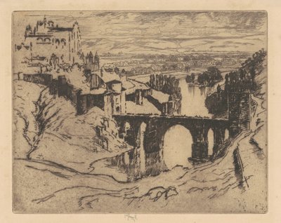 Aziz Martin Köprüsü, Toledo by Joseph Pennell